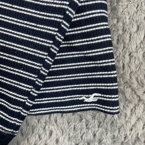 Hollister Women's Must Have Collection Striped Hoodie Cropped Size Small Preppy - Picture 4 of 10